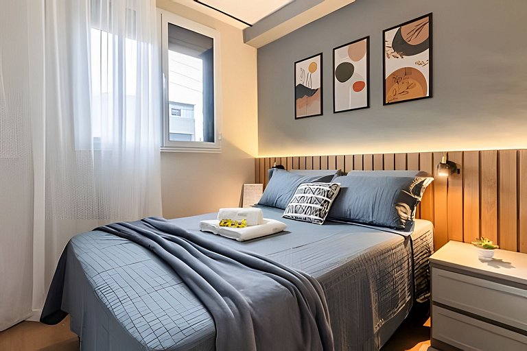 Apê Luxo, Ar quente e frio próx Aeroporto e Metrô