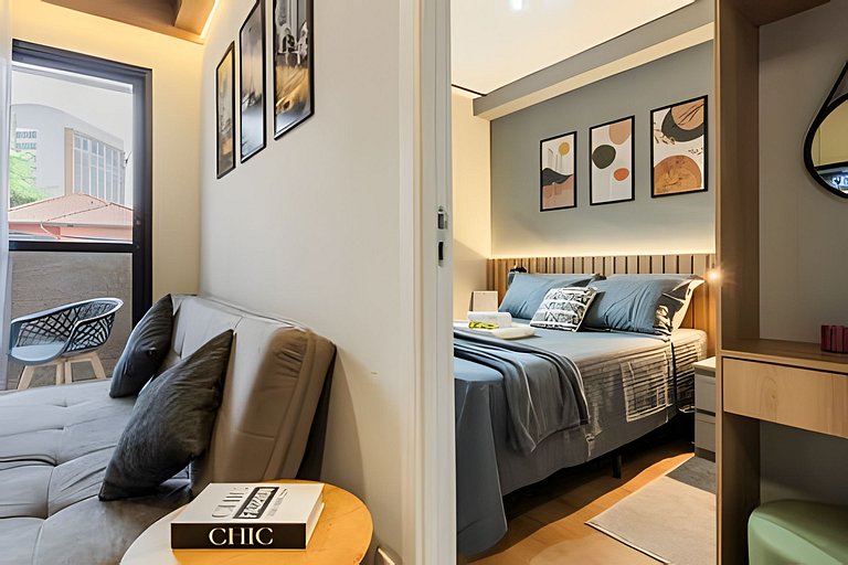 Apê Luxo, Ar quente e frio próx Aeroporto e Metrô