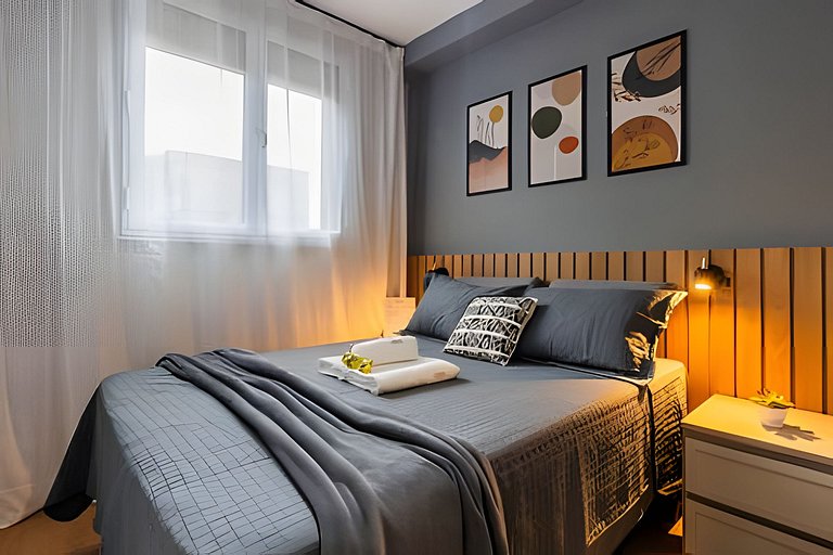 Apê Luxo, Ar quente e frio próx Aeroporto e Metrô