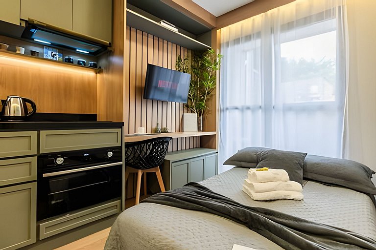 Apê Luxo, Ar quente e frio próx Aeroporto e Metrô