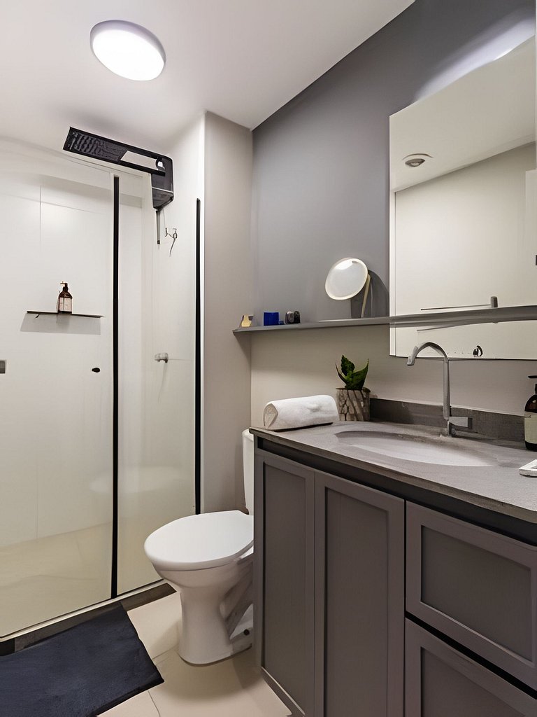 Apê Luxo, Ar quente e frio próx Aeroporto e Metrô