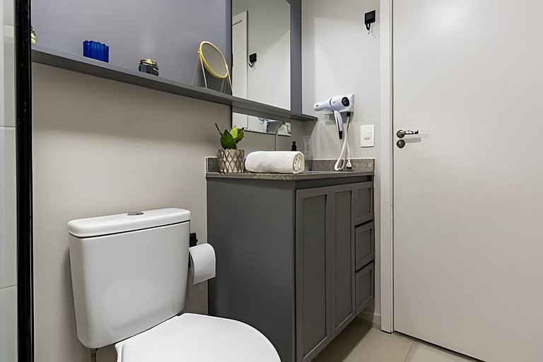 Apê Luxo, Ar quente e frio próx Aeroporto e Metrô