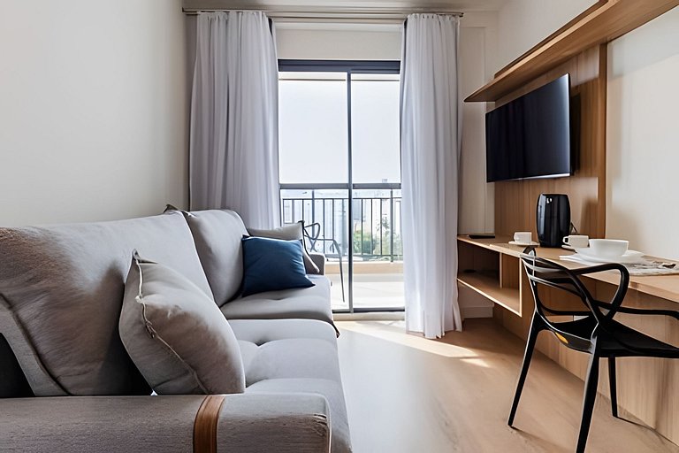 Apê vista Top 14º, próx aeroporto, metrô, e shop