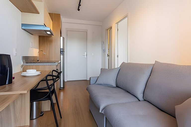 Studio completo Prox Hosp Moriah, 600m metrô&Shop