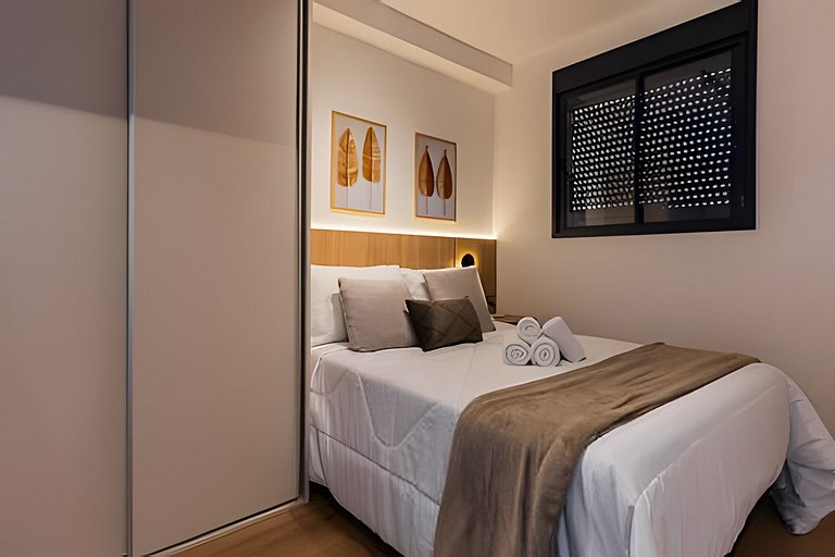 Studio completo Prox Hosp Moriah, 600m metrô&Shop