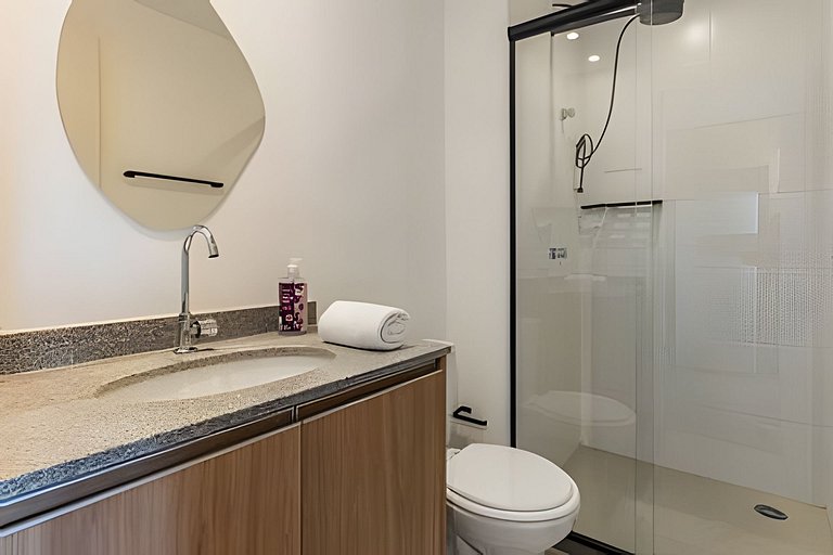 Studio completo Prox Hosp Moriah, 600m metrô&Shop