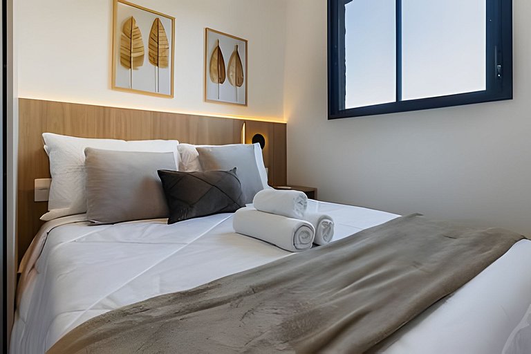 Studio completo Prox Hosp Moriah, 600m metrô&Shop