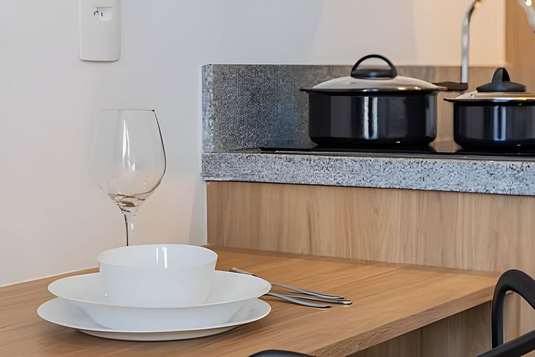 Studio completo Prox Hosp Moriah, 600m metrô&Shop