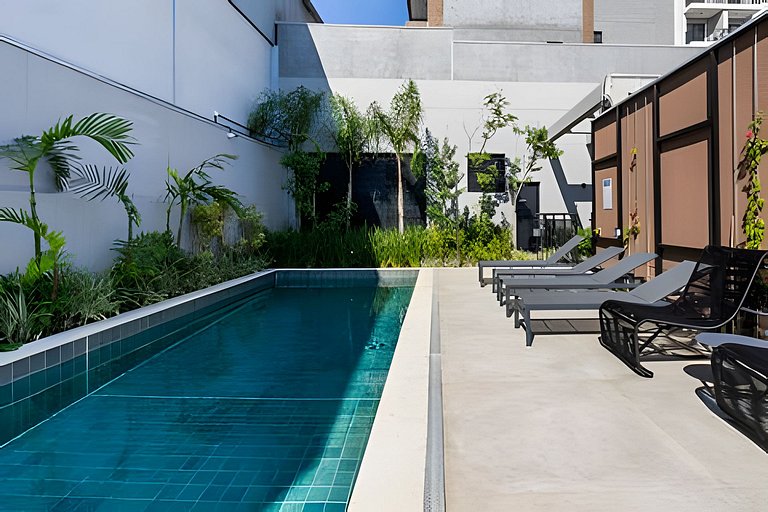 Studio completo Prox Hosp Moriah, 600m metrô&Shop