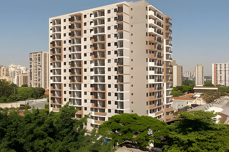 Studio moderno, vista 12º, aeroporto, metro, Ibira