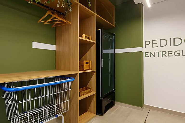 Studio moderno, vista 12º, aeroporto, metro, Ibira