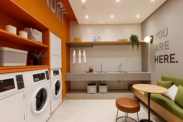 Studio moderno, vista 12º, aeroporto, metro, Ibira