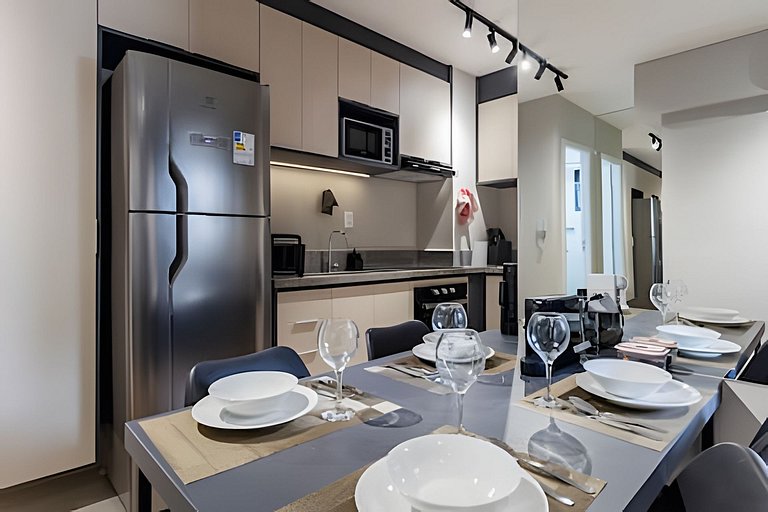 Ap climatizado, janela anti-ruído, prox aero/shop