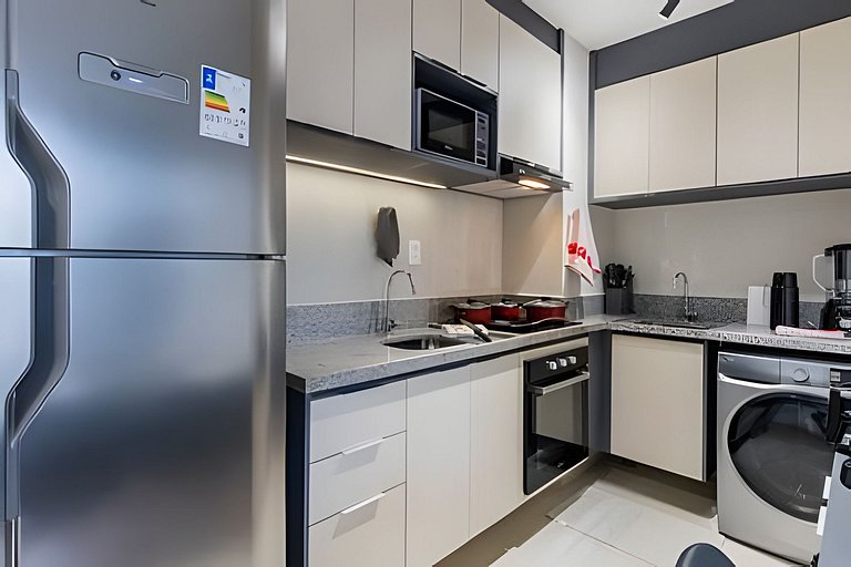 Ap climatizado, janela anti-ruído, prox aero/shop