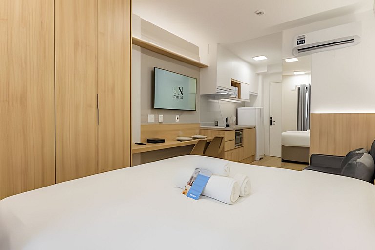 Studio Novo, cama Queen, prox  Ibirapuera e Metrô