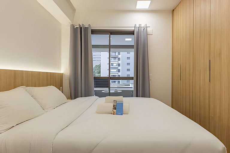 Studio Novo, cama Queen, prox  Ibirapuera e Metrô