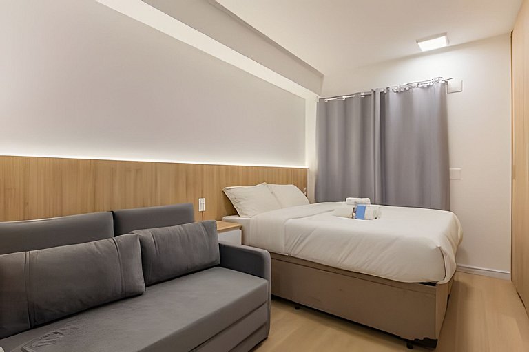 Studio Novo, cama Queen, prox  Ibirapuera e Metrô