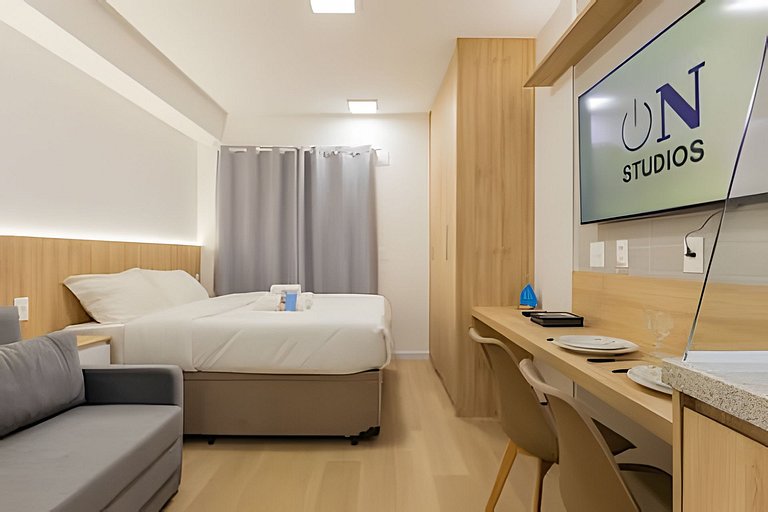 Studio Novo, cama Queen, prox  Ibirapuera e Metrô