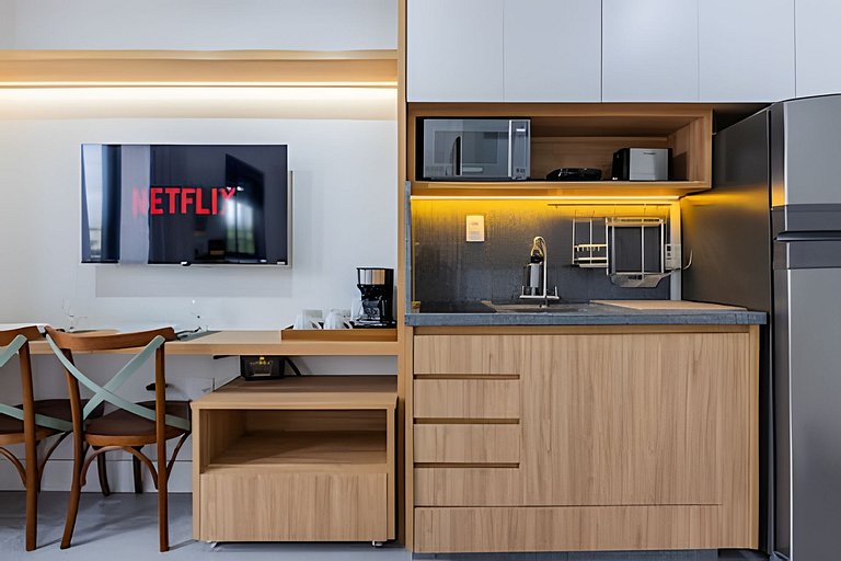 Studio Luxo, completo 7min Aerop CGH, metrô e Shop