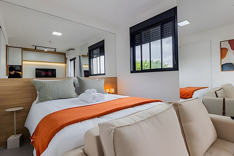 Studio Luxo, completo 7min Aerop CGH, metrô e Shop