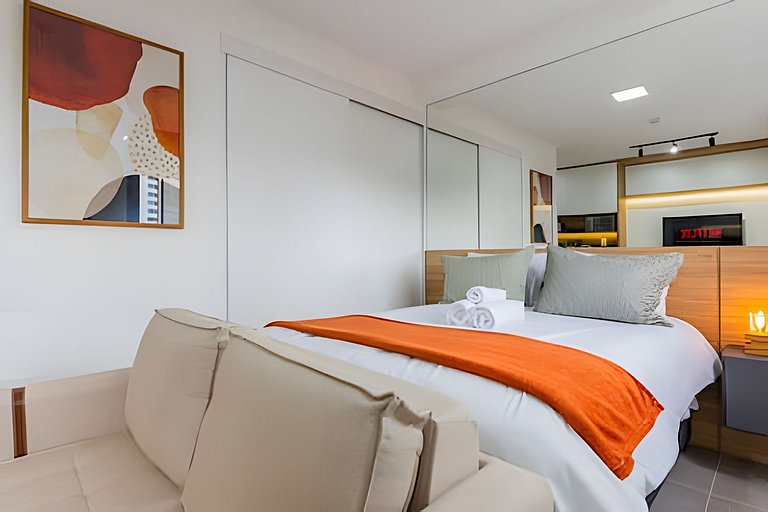 Studio Luxo, completo 7min Aerop CGH, metrô e Shop