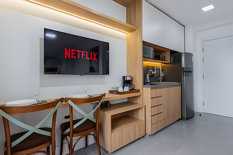 Studio Luxo, completo 7min Aerop CGH, metrô e Shop