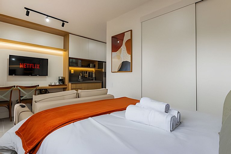 Studio Luxo, completo 7min Aerop CGH, metrô e Shop