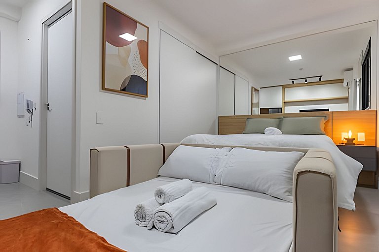 Studio Luxo, completo 7min Aerop CGH, metrô e Shop