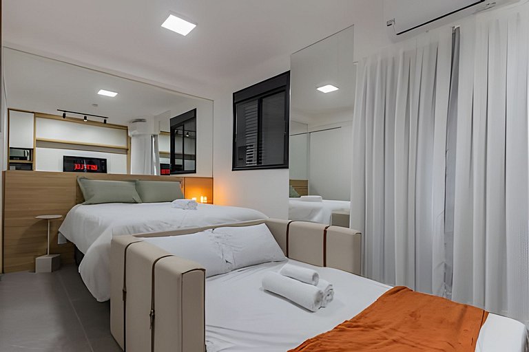 Studio Luxo, completo 7min Aerop CGH, metrô e Shop