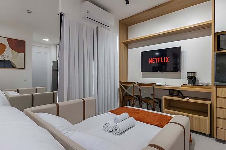 Studio Luxo, completo 7min Aerop CGH, metrô e Shop