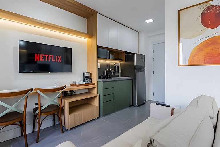 Apê Luxo, 7min Aero Congonhas, Metrô/Shop/ piscina