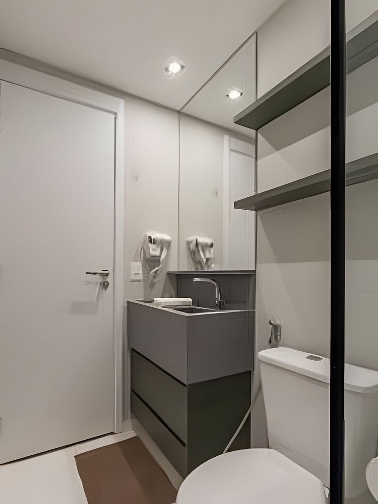 Apê Luxo de 2 quartos,  A/C Brooklin a 5min Metrô