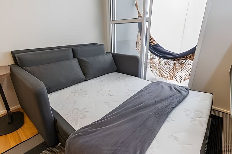 Apê Luxo de 2 quartos,  A/C Brooklin a 5min Metrô