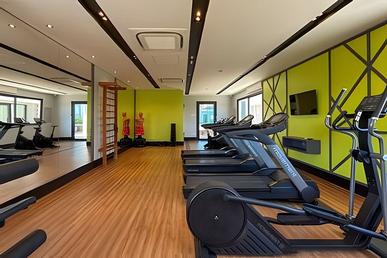 Apê Campolim, c/ vaga, piscina e 200m Shop e A/C