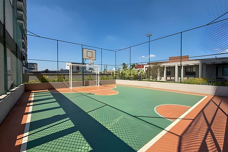 Apê Campolim, c/ vaga, piscina e 200m Shop e A/C