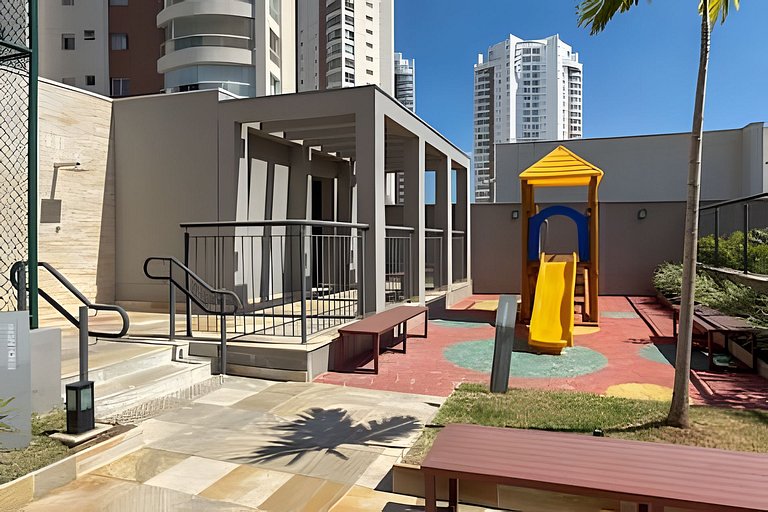 Apê Campolim, c/ vaga, piscina e 200m Shop e A/C