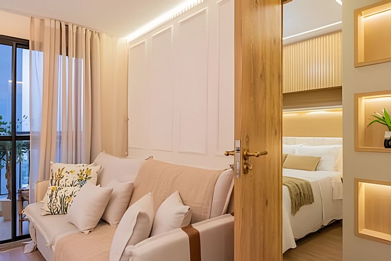 Apê Royal, Luxo e conforto, 7min aero Congonhas